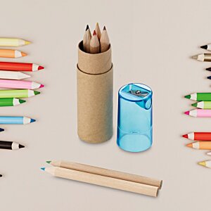 Additional Image 3 - a group of colored pencils and a tube of pencils