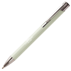 a white pen with a silver cap