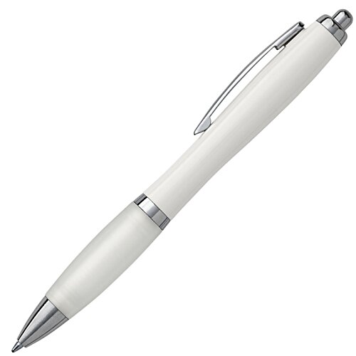 Additional Image 2 - a white pen with silver caps