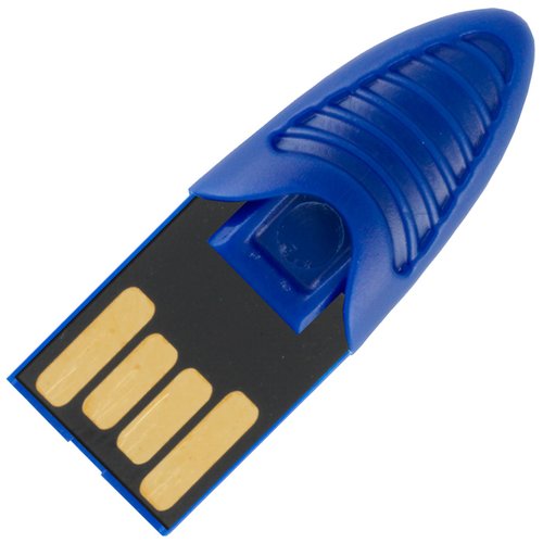 Additional Image 1 - a blue and black usb flash drive