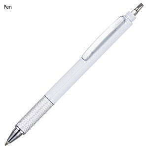 Additional Image 1 - a white pen with silver tips
