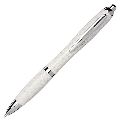 Additional Image 2 - a white pen with silver tips