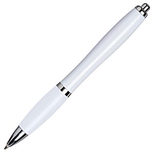 Additional Image 1 - a white pen with silver caps