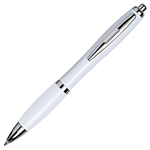 Additional Image 2 - a white pen with silver caps