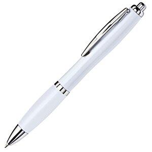 Additional Image 4 - a white pen with silver caps