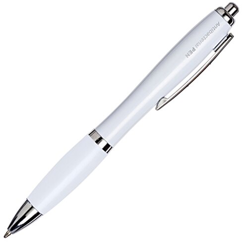 Additional Image 3 - a white pen with silver tips