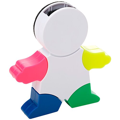 Additional Image 3 - a colorful plastic figure with a white circle