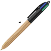 a pen with a wooden handle
