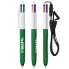 View Image 4 of 6 of BIC® 4 Colours Wood-Look Pen with Lanyard