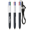 View Image 5 of 6 of BIC® 4 Colours Wood-Look Pen with Lanyard