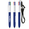 View Image 2 of 8 of BIC® 4 Colours Soft Feel Pen with Lanyard