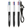 View Image 4 of 8 of BIC® 4 Colours Soft Feel Pen with Lanyard
