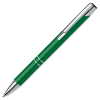 a green pen on a white background