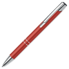 a red pen with silver cap