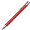 a red pen with silver tips