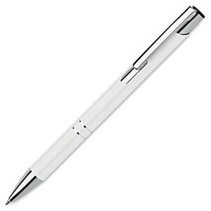Additional Image 4 - a white pen with silver cap