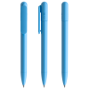 a group of blue pens