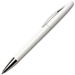 Additional Image 3 - a white pen with silver cap