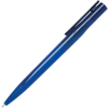 a blue pen with a cap