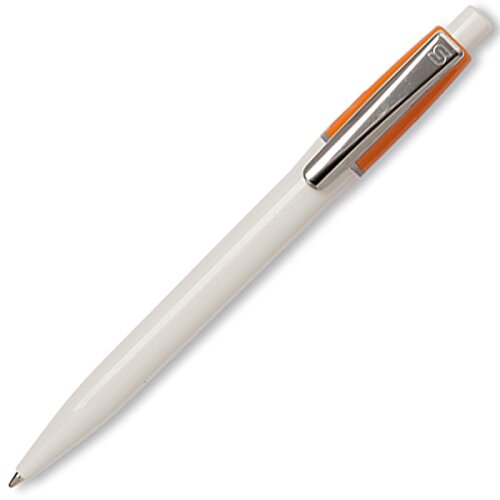 Additional Image 4 - a white pen with orange cap