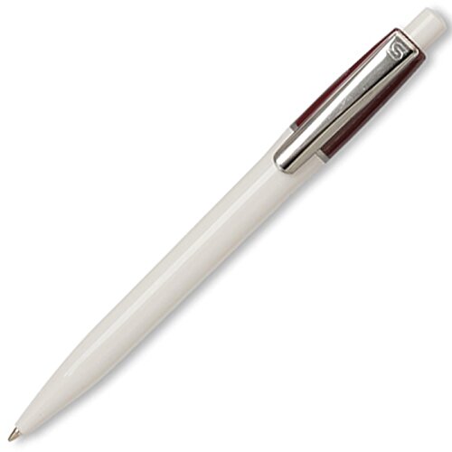 Additional Image 8 - a white pen with a silver cap