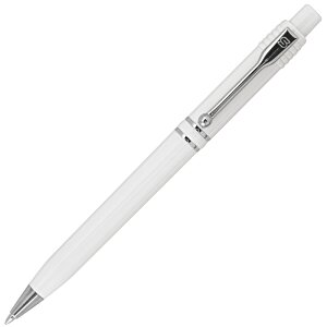 Additional Image 3 - a white pen with silver cap