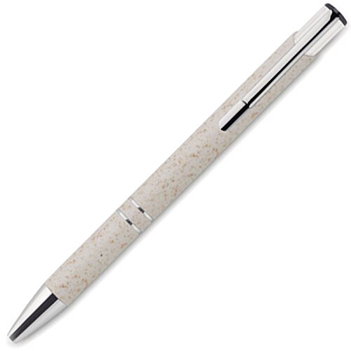 Additional Image 1 - a white pen with silver tips