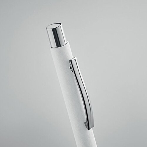 Additional Image 7 - a white pen with a silver handle