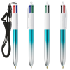View Image 4 of 5 of BIC® 4 Colours Bi-Color Pen with Lanyard
