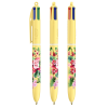 a group of pens with flowers on them