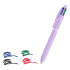 a purple pen with different colors of tape