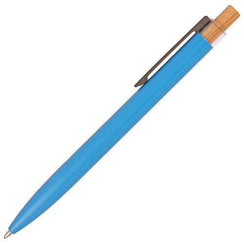 Additional Image 4 - a blue pen with a brown cap
