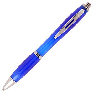 Additional Image 2 - a blue pen with silver tips