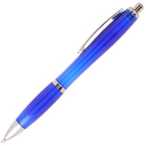 Additional Image 3 - a blue pen with silver cap