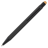 a black pen with a yellow tip