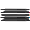 a group of black pens
