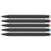 a group of black pencils