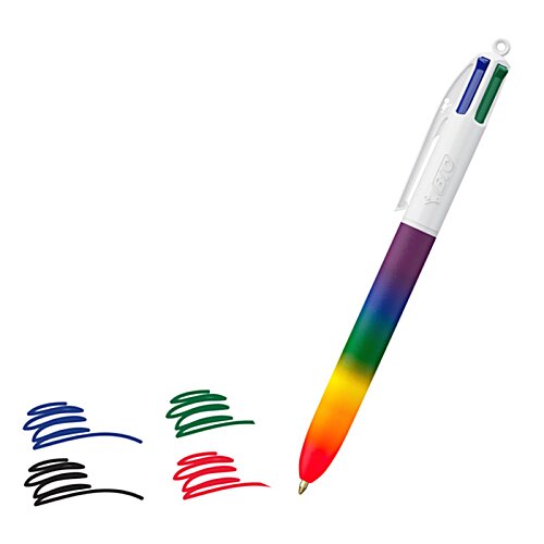 Additional Image 3 - a multicolored pen with different colors