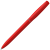 a red pen on a white background