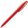 a red pen on a white background