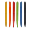 a row of different colored pens