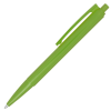 a green pen on a white background