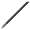 a black pen with a white cap