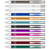 a row of pens in different colors