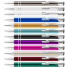 a group of pens in different colors