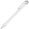 a clear pen with a cap