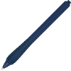 a blue pen on a white background