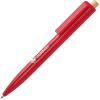 a red pen on a white background