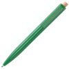 a green pen on a white background