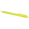 a yellow pen on a white background